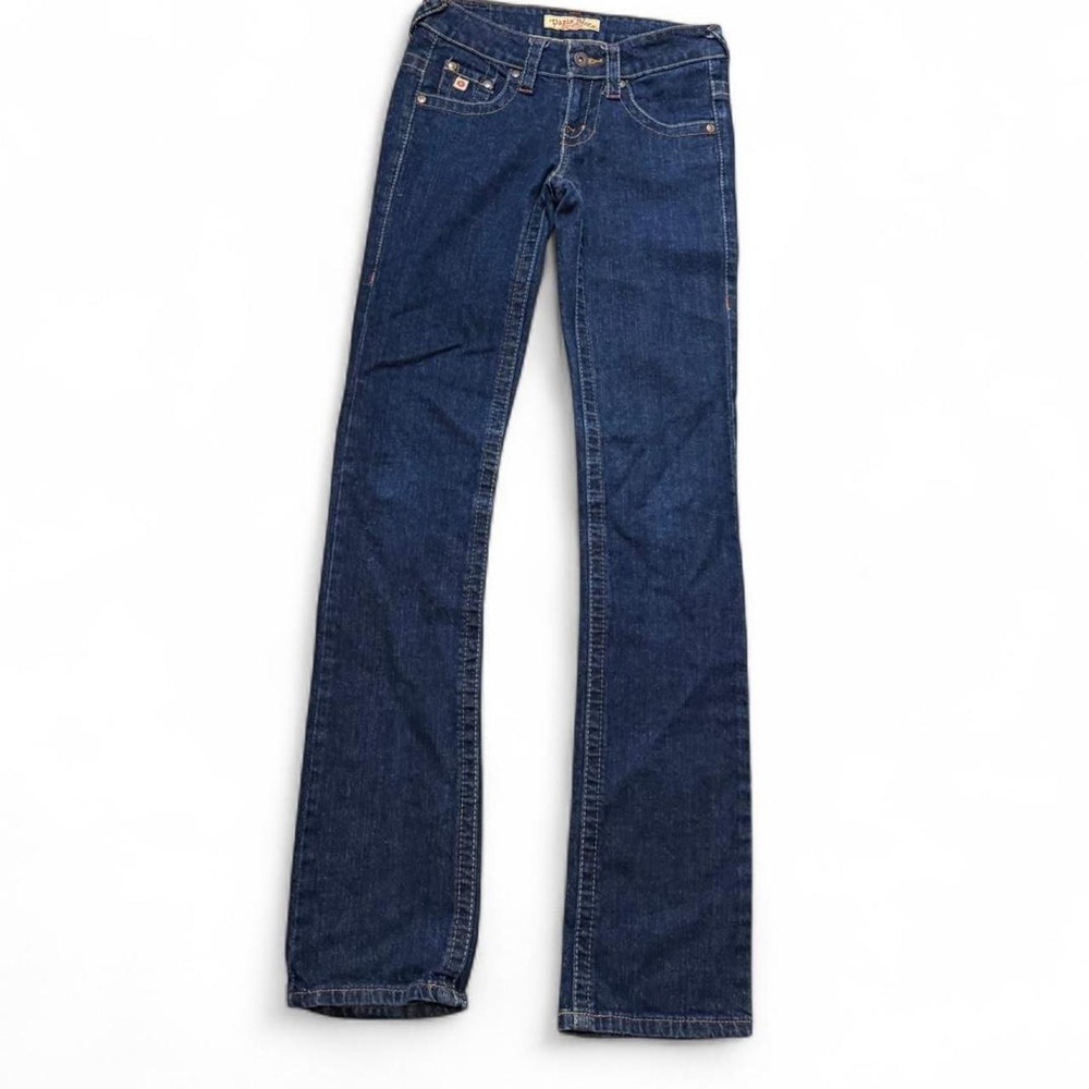 Vintage Y2K Paris Blues Dark Wash Low Rise Straight Leg Jeans, Women's Size 3